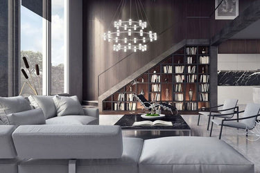 Modern Foyer Multi-tiered Ring Chandelier